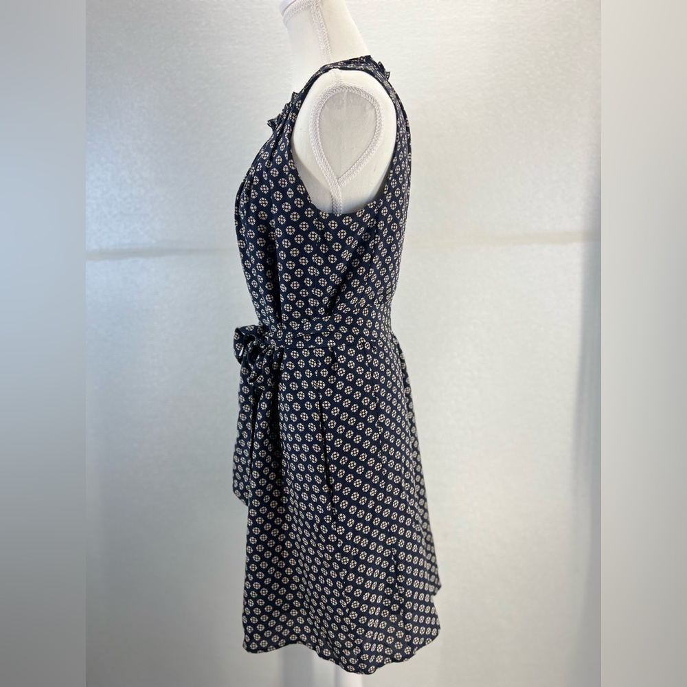 Madewell Knee Length Sheath Dress Navy Floral Patterned SIZE XS‎ - Picture 8 of 17